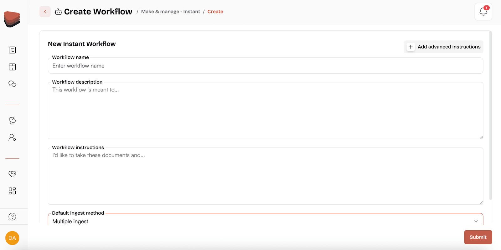 Creating a workflow in AgentFlow