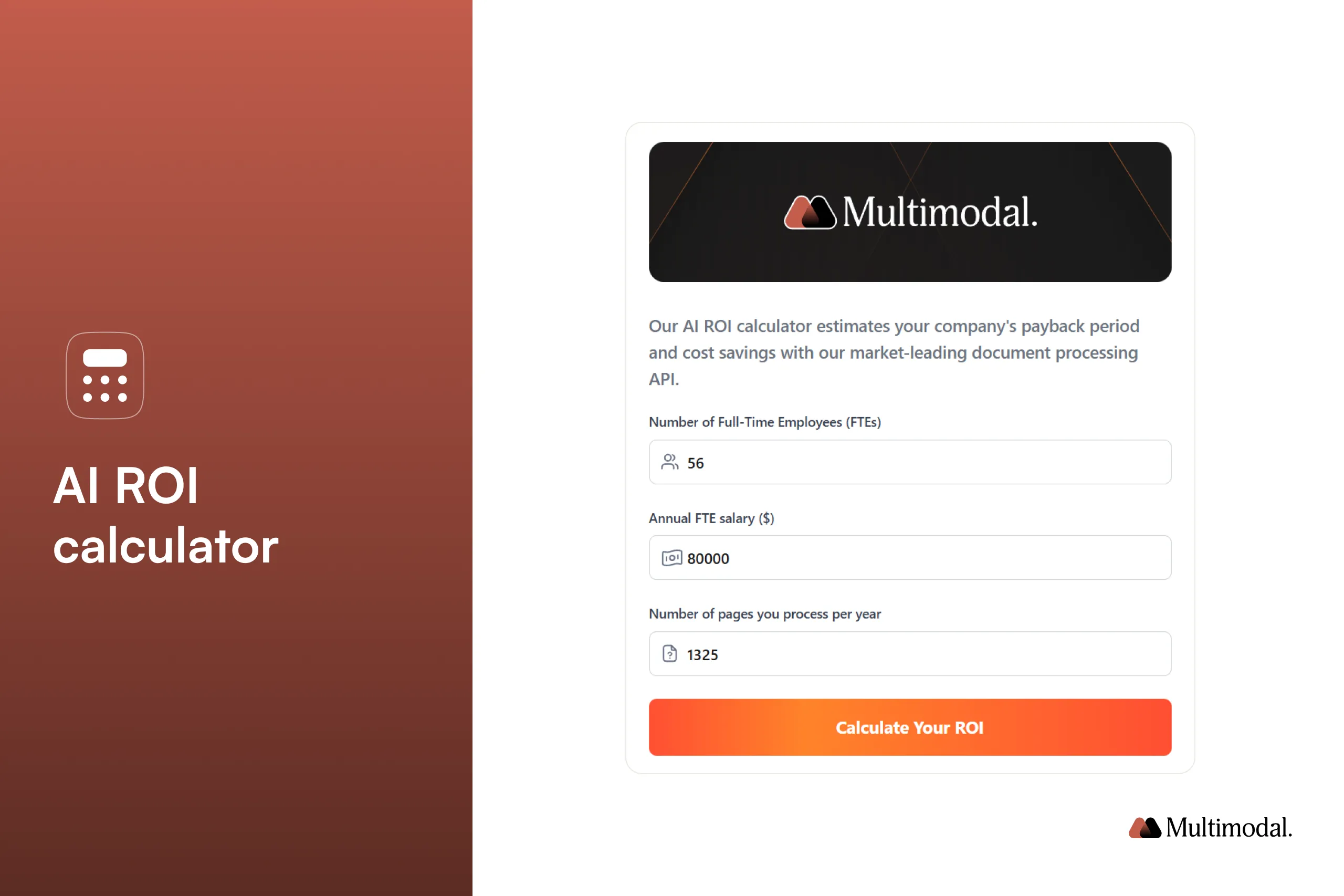 AI ROI calculator