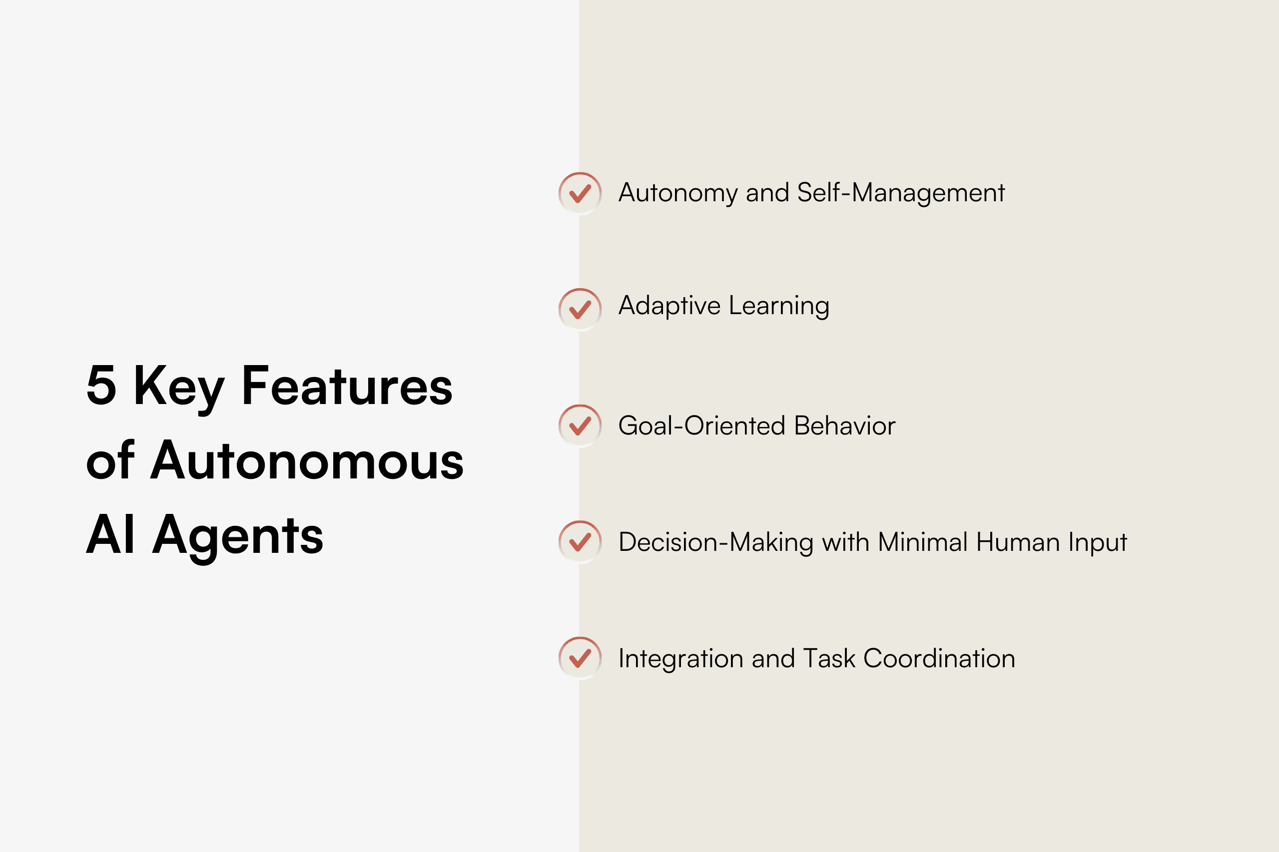 Key features of AI Autonomous Agents