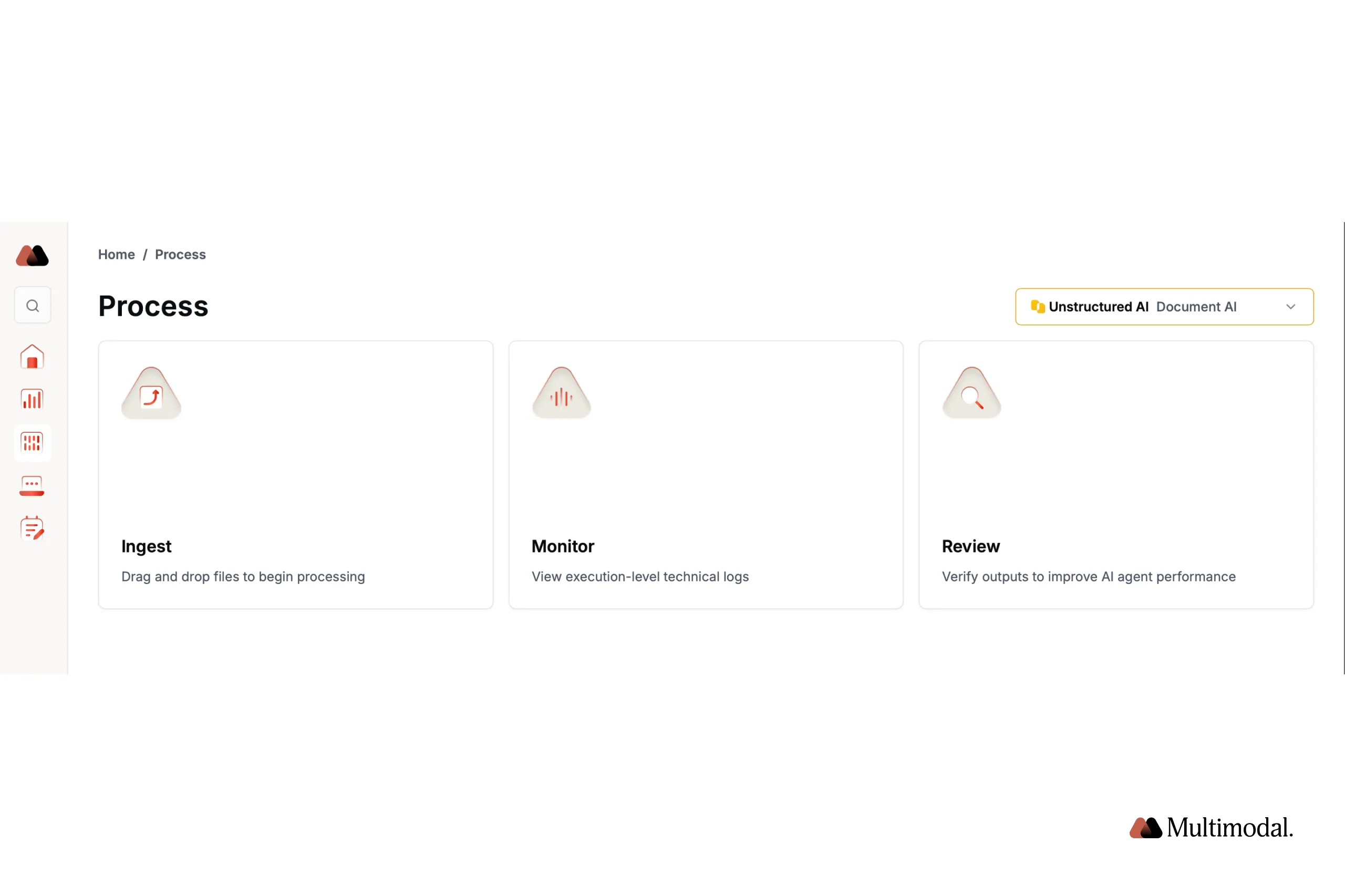 Unstructured AI dashboard