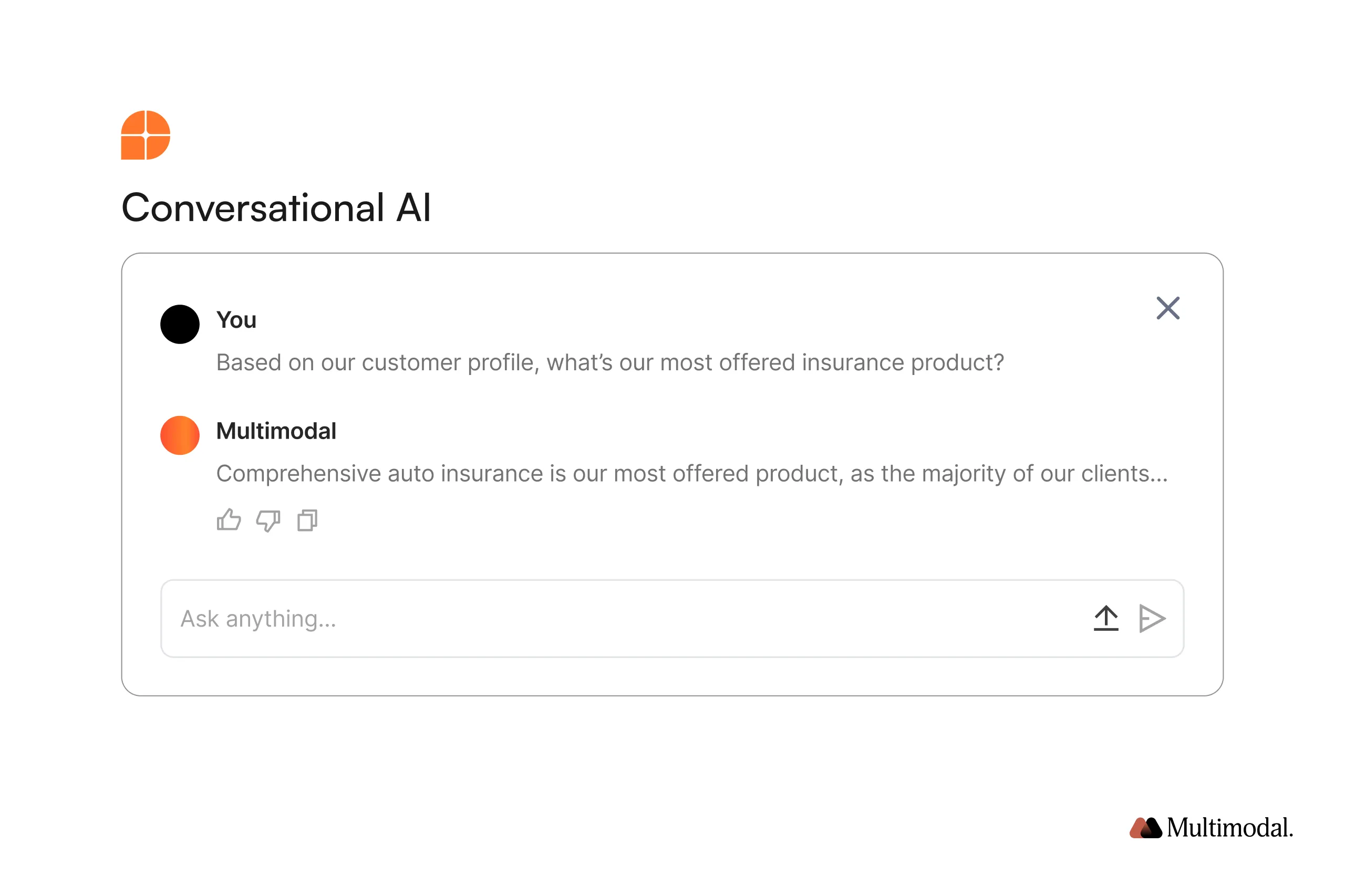 Conversational AI example