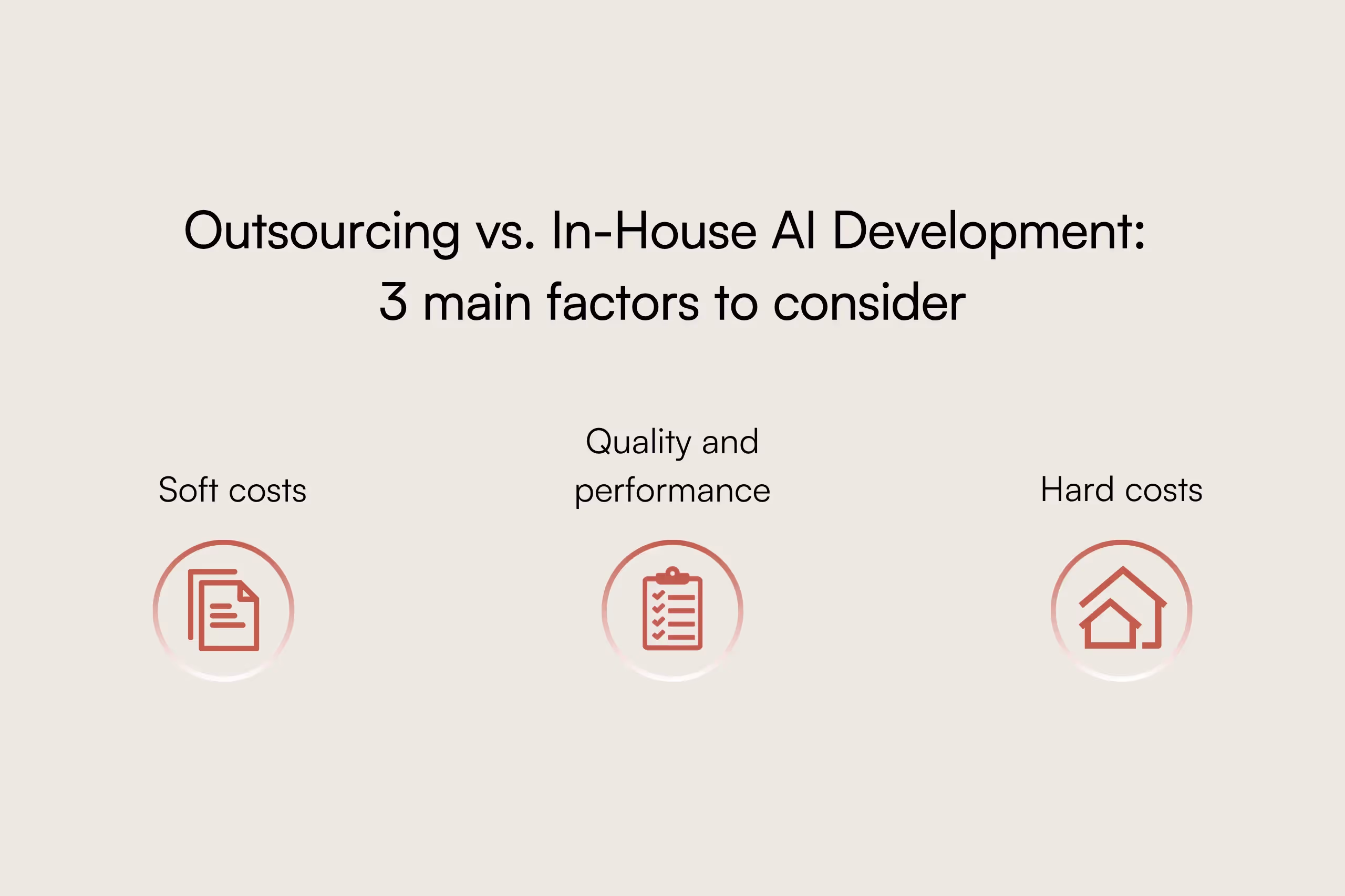 Outsourcing vs. in-house AI development