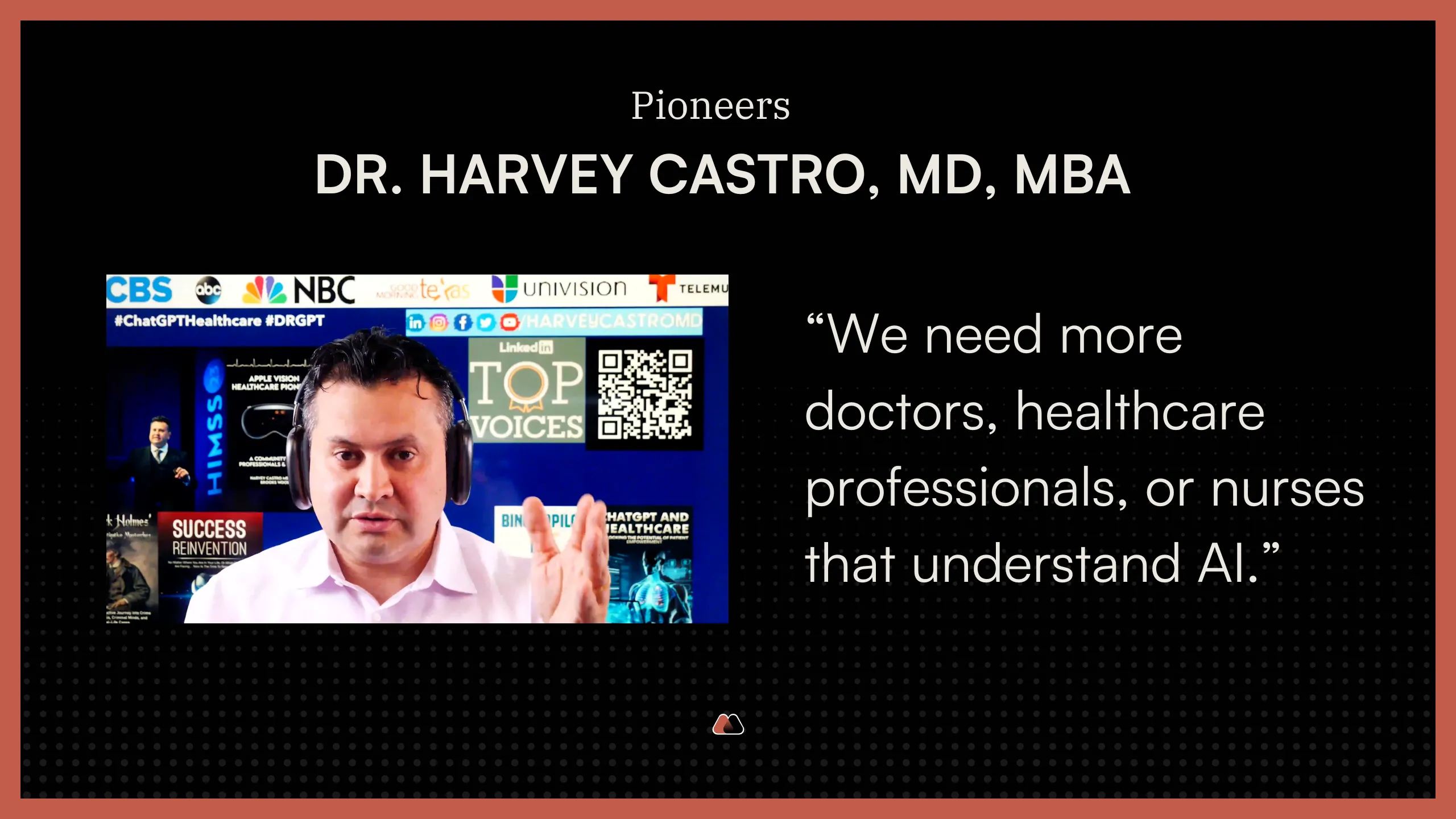 “We need more doctors, healthcare professionals, or nurses that understand AI.”